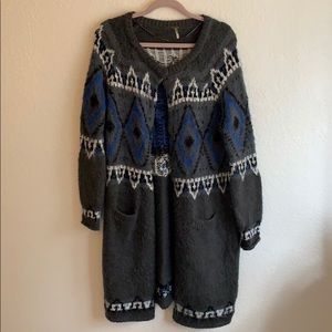 Free people long cardigan